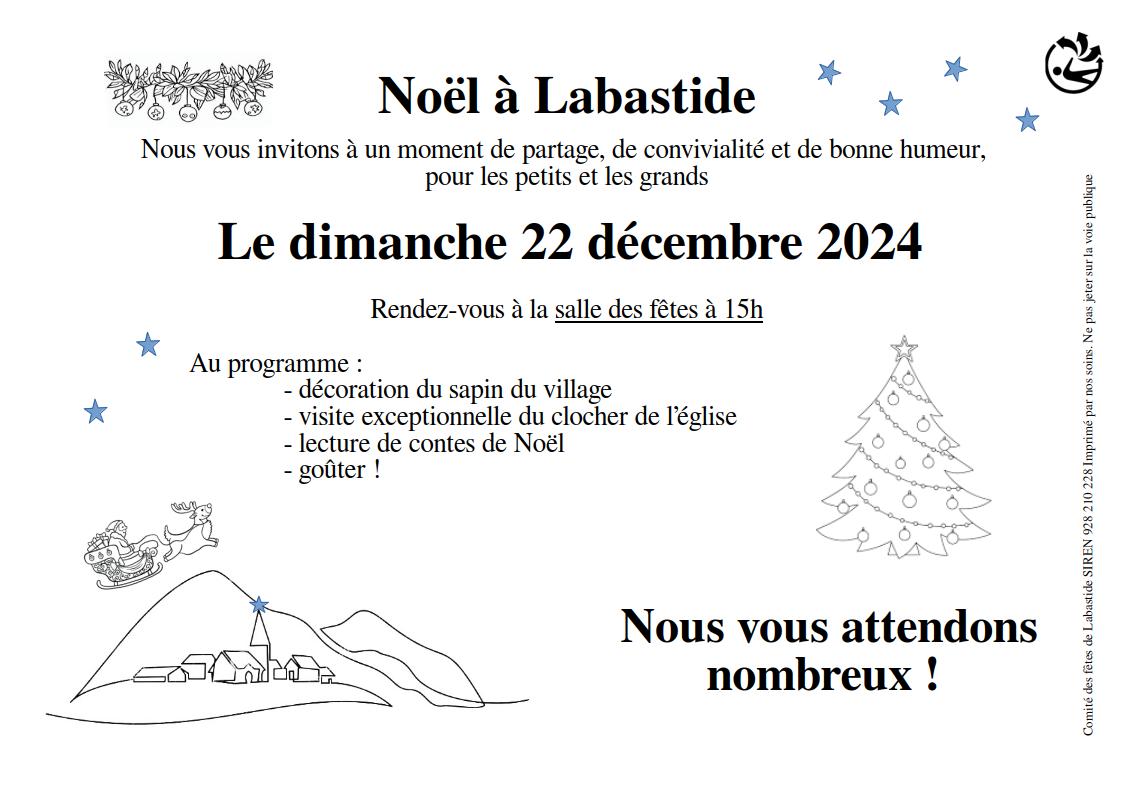 Flyer de la fête de Noël 2024